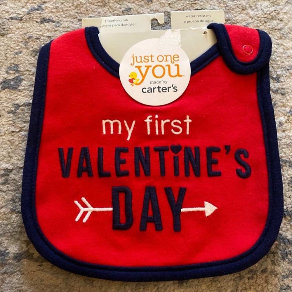 Carter’s 1st Valentines Day Bib